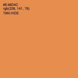 #E48D4C - Tan Hide Color Image