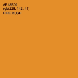 #E48E29 - Fire Bush Color Image