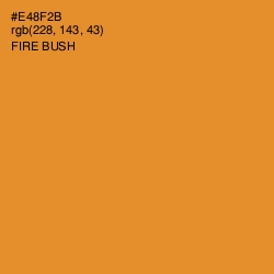 #E48F2B - Fire Bush Color Image