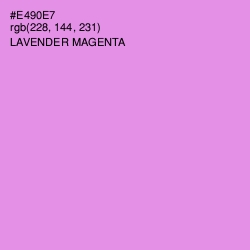 #E490E7 - Lavender Magenta Color Image