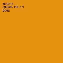 #E49111 - Dixie Color Image