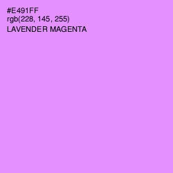 #E491FF - Lavender Magenta Color Image