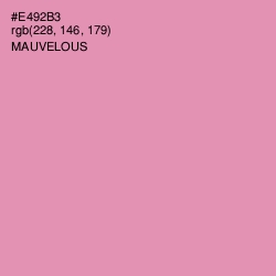 #E492B3 - Mauvelous Color Image