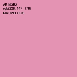 #E493B2 - Mauvelous Color Image