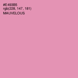 #E493B5 - Mauvelous Color Image