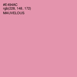 #E494AC - Mauvelous Color Image