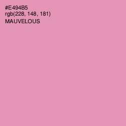 #E494B5 - Mauvelous Color Image