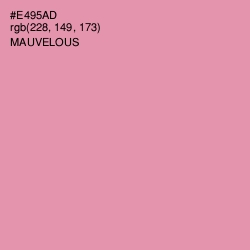 #E495AD - Mauvelous Color Image