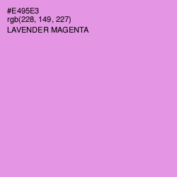 #E495E3 - Lavender Magenta Color Image