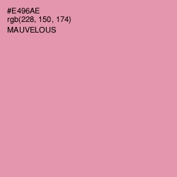 #E496AE - Mauvelous Color Image