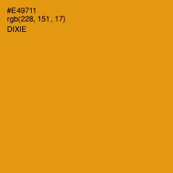 #E49711 - Dixie Color Image