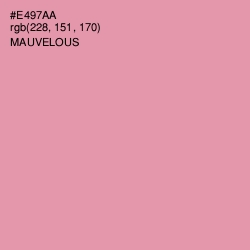 #E497AA - Mauvelous Color Image