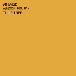 #E4A93D - Tulip Tree Color Image