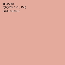 #E4AB9C - Gold Sand Color Image