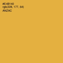 #E4B140 - Anzac Color Image