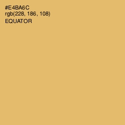 #E4BA6C - Equator Color Image