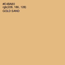 #E4BA80 - Gold Sand Color Image