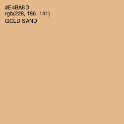 #E4BA8D - Gold Sand Color Image