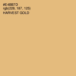 #E4BB7D - Harvest Gold Color Image