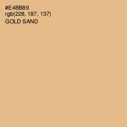 #E4BB89 - Gold Sand Color Image