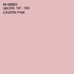 #E4BBBE - Cavern Pink Color Image