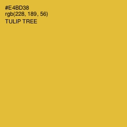 #E4BD38 - Tulip Tree Color Image