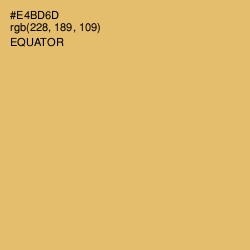 #E4BD6D - Equator Color Image