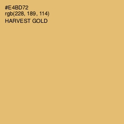 #E4BD72 - Harvest Gold Color Image