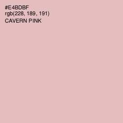 #E4BDBF - Cavern Pink Color Image