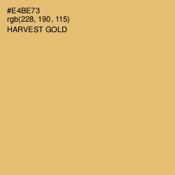 #E4BE73 - Harvest Gold Color Image