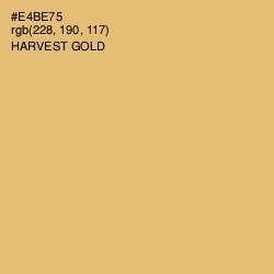 #E4BE75 - Harvest Gold Color Image