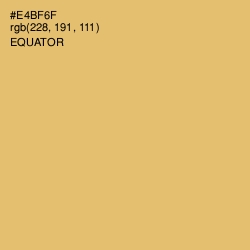 #E4BF6F - Equator Color Image