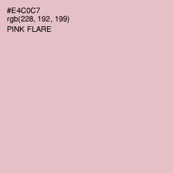 #E4C0C7 - Pink Flare Color Image