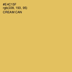 #E4C15F - Cream Can Color Image