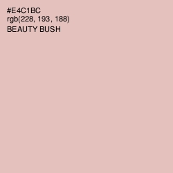 #E4C1BC - Beauty Bush Color Image
