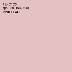 #E4C1C3 - Pink Flare Color Image