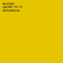 #E4C500 - Supernova Color Image