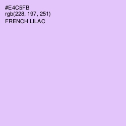 #E4C5FB - French Lilac Color Image