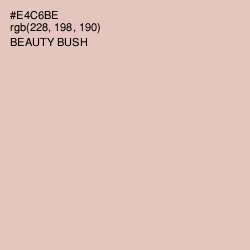 #E4C6BE - Beauty Bush Color Image
