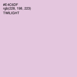 #E4C6DF - Twilight Color Image