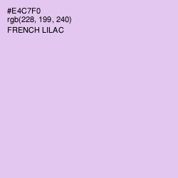 #E4C7F0 - French Lilac Color Image