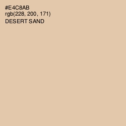 #E4C8AB - Desert Sand Color Image