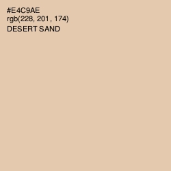 #E4C9AE - Desert Sand Color Image