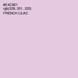 #E4C9E1 - French Lilac Color Image
