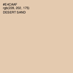 #E4CAAF - Desert Sand Color Image