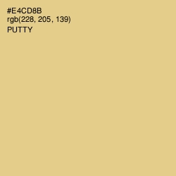 #E4CD8B - Putty Color Image