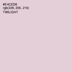 #E4CED8 - Twilight Color Image