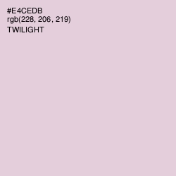 #E4CEDB - Twilight Color Image