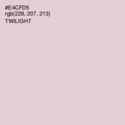 #E4CFD5 - Twilight Color Image