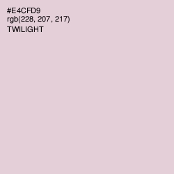#E4CFD9 - Twilight Color Image